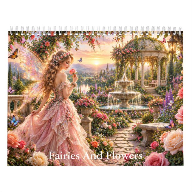 Fadas e Flores Calendário de Unicórnios (Capa)