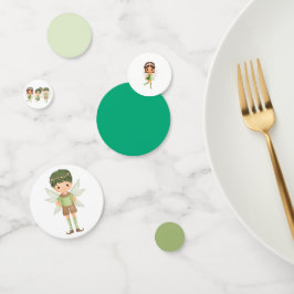 Fadas vestidas em tigelas de Livro Verde