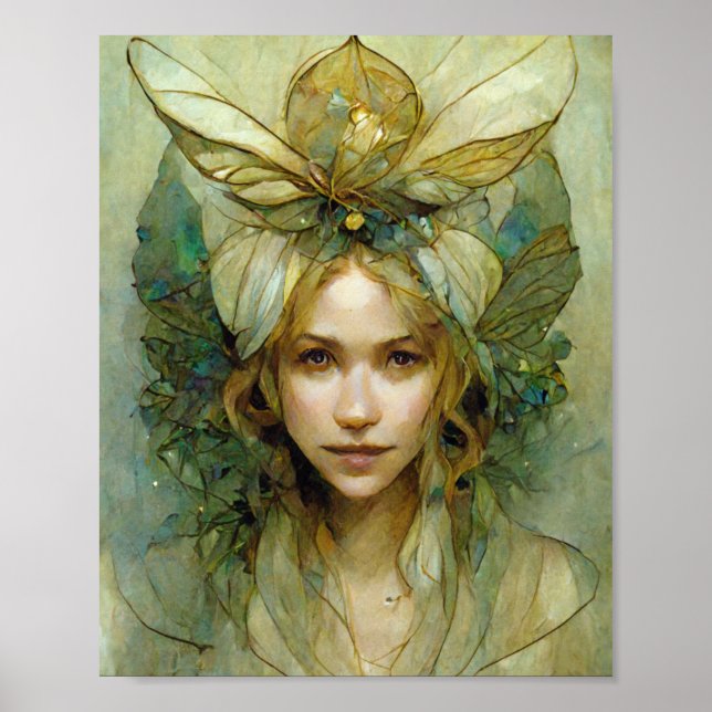Faerie Crown Fantasy Art Poster (Frente)