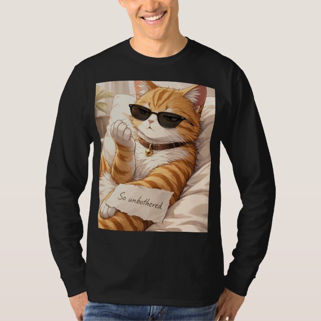 FAFO – So Unbothered Cat T-Shirt (Frente)