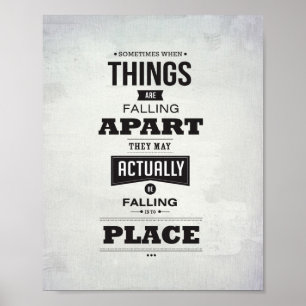 Failling distante - 8"" impressão da arte x10