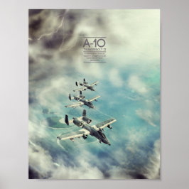 Fairchild Republic A- 10 Thunderbolt II poster