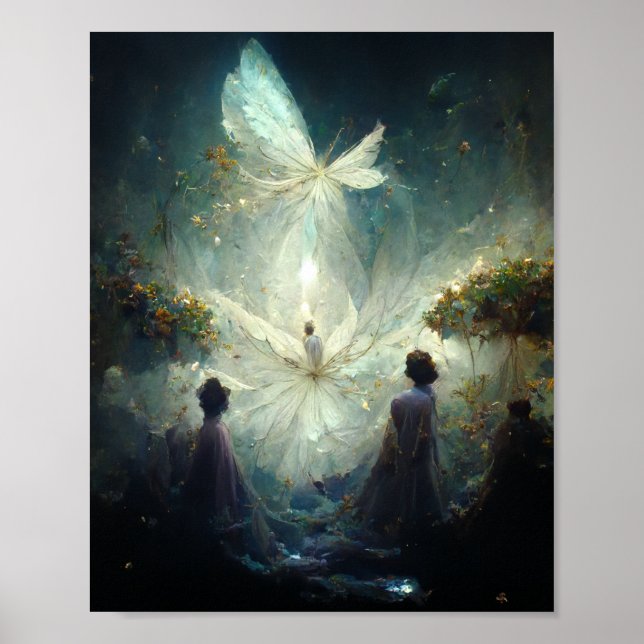 Fairy Birth Fantasy Art Poster (Frente)