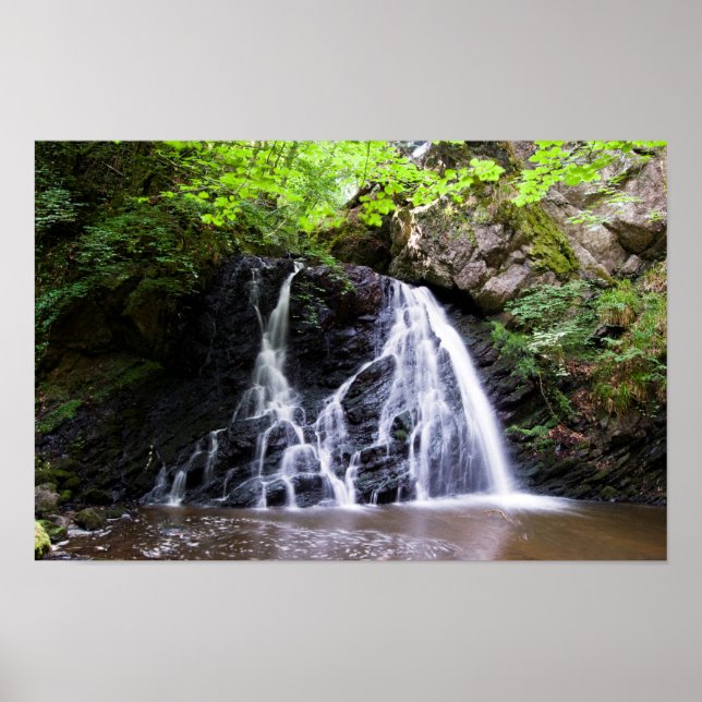 Fairy Glen waterfall, Rosemarkie, Scotland Poster (Frente)