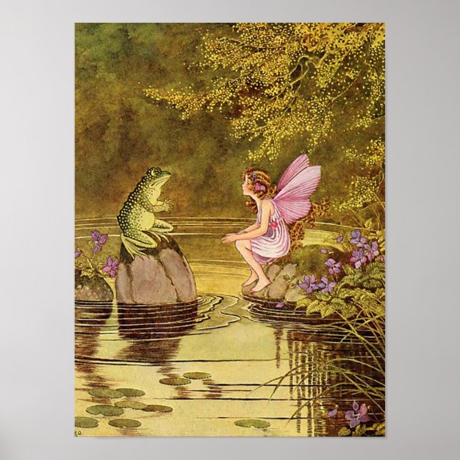 Fairy Illustration Fantasy Poster 12x16 (Frente)