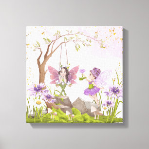 Fairy Nursery Décor Set of 3 Canvas Print