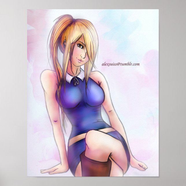 Fairy Tail Lucy Heart Anime Girl Poster