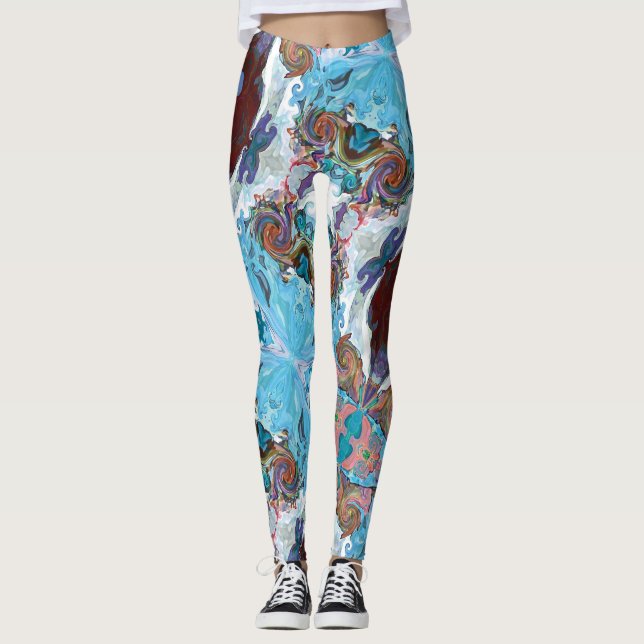 Fairy Tale Hearts Raspberry Leggings (Frente)