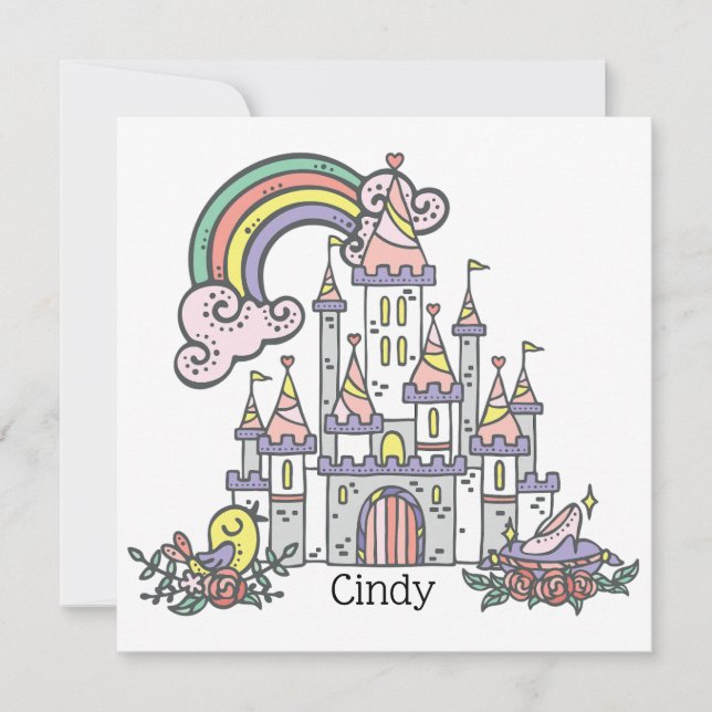 Fairytale Castle Princess Custom Name (Frente)