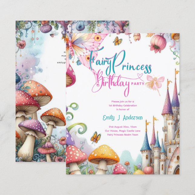 Fairytale Princesa Filha Fairycore (Frente/Verso)