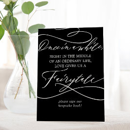 Fairytale Romântico de Casamento Negro Negro Escur