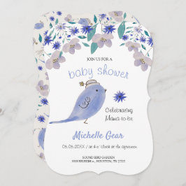 Faísca azul-branca com chapéu de flor