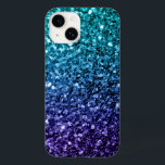Faíscas de brilho azul-aqua Ombre faux<br><div class="desc">Azul-aqua Ombre faux glitter brilha a capas de iphone de gabinete-rato. Lindos brilhos cintiladores brilhantes,  escuros e azuis-claros. Foto de ciano e azul-escuro brilha não é o verdadeiro brilho!</div>