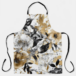 Faith Floral Glitter Apron 1004A