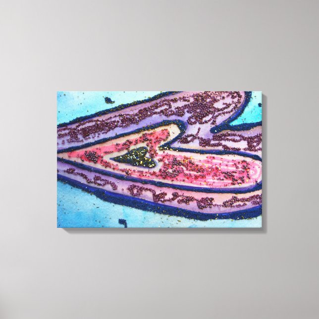 Faith Glitter Hearts Pintura Canvas (Frente)