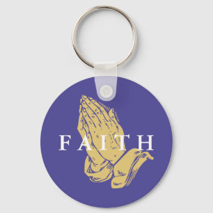 Faith Hands of Prayer Chaveiro
