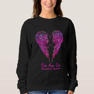 Faith Hope Love Wings T-Shirt Breast Cancer