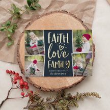 Faith Love Family | Colagem de Fotografias