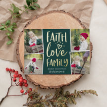 Faith Love Family | Colagem de Fotografias