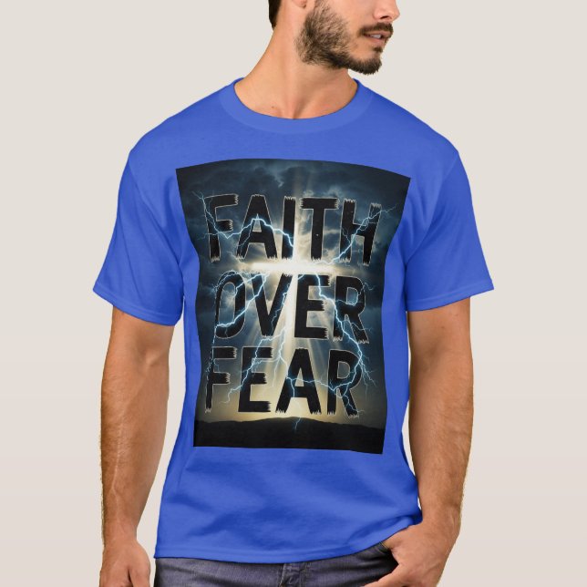 Faith Over Fear 2.0 Christian Men’s T-Shirt  (Frente)