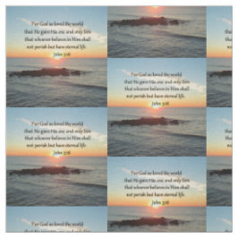 FAITH PREENCHEU O TECIDO FOTO DO JOHN 3:16 SOL