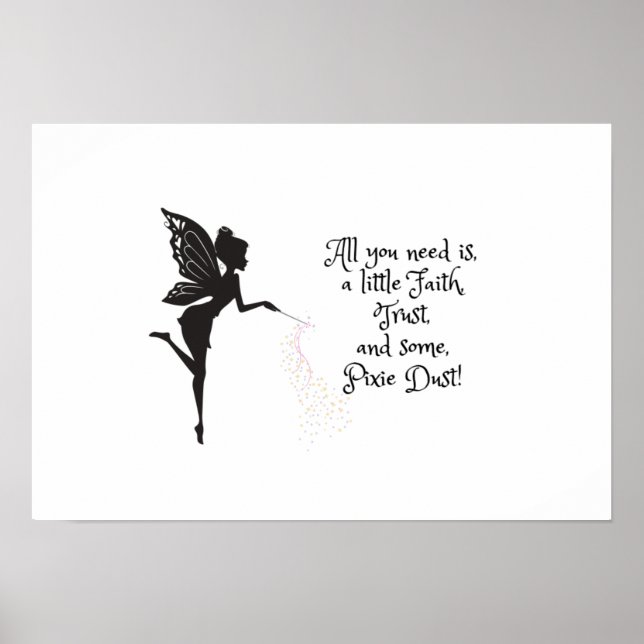 Faith Trust Pixie Dust Poster (Frente)