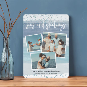 Faixa Costeira Cartão de Colagem de Fotografias