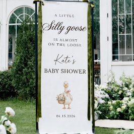 Faixa de Chuveiro de Bebê Silly Goose, Ganso Perso