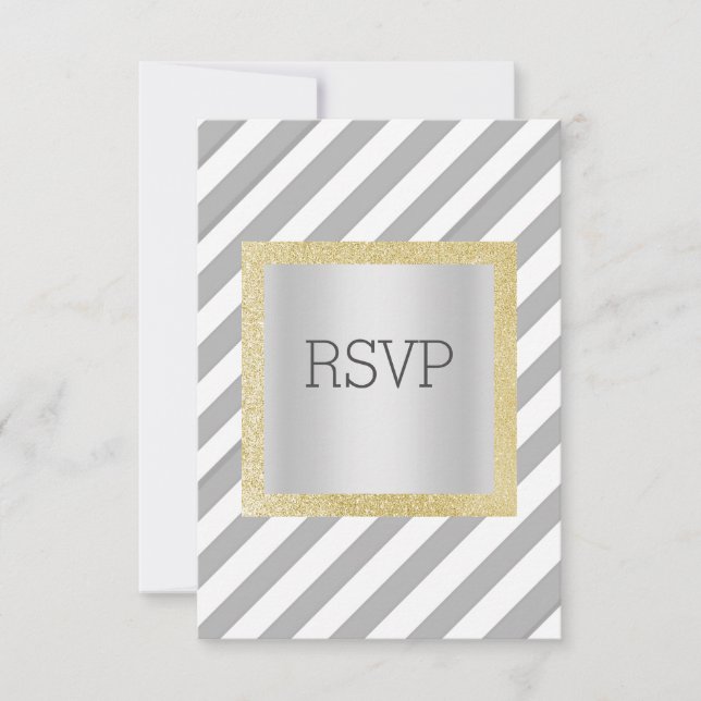 faixa de cinzas com placa de resposta rsvp de bril (Frente)