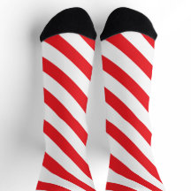 Faixa de Diagonal Vermelha e Branca de Barbershop