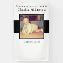 faixa de fundo para fotos de 40º aniversário