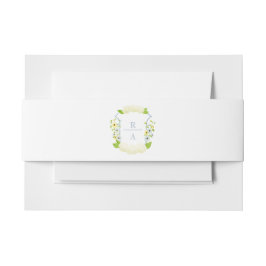 Faixa Decorativa Para Convite Aquarela Hydrangea Crest Belly Banda