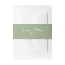 Arco Whimsic Sage Green Invitation Band