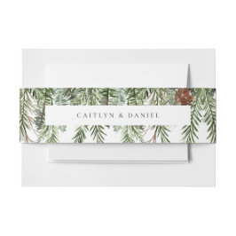 Faixa Decorativa Para Convite Banda Belly de Convite de Casamento no inverno Ele