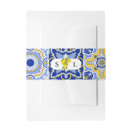 Faixa Decorativa Para Convite Banda de Bela de Convite para Casamento de Lemon-M