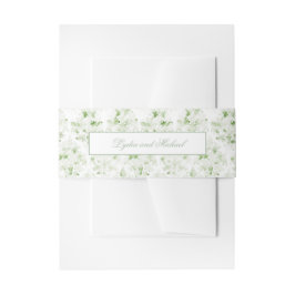 Faixa Decorativa Para Convite Banda de Convite para Damas Brancas e Verde