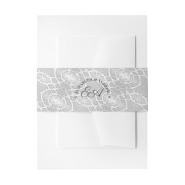 Faixa Decorativa Para Convite Banda Satin Belly, católica monograma