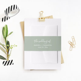 Faixa Decorativa Para Convite Banda Simple Beach Weding Invitation Band