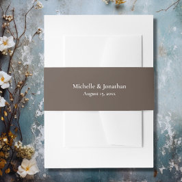 Faixa Decorativa Para Convite Boho Brown e Cream Wedding