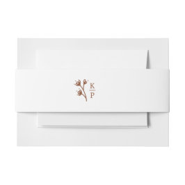 Faixa Decorativa Para Convite Boho Earthy Elegante Botânico Ivory Minimale