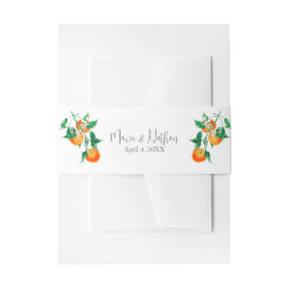 Faixa Decorativa Para Convite Boho Orange Blossom Casamento