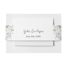 Buquê Floral Branco e Preto Moderno