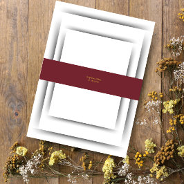 Faixa Decorativa Para Convite Burgundy Floral Blooms & Greenery