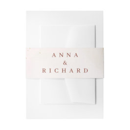 Faixa Decorativa Para Convite Burgundy & Gold Floral Wedding Invitation