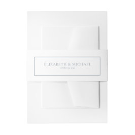 Faixa Decorativa Para Convite Casamento Azul Elegante