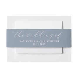 Faixa Decorativa Para Convite Casamento Azul Simples de Convocação