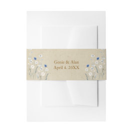 Faixa Decorativa Para Convite Casamento Blue Wildflower