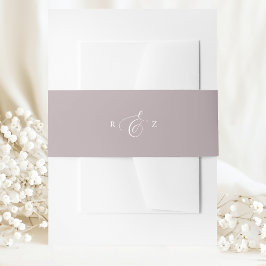Faixa Decorativa Para Convite Casamento com Monograma Simples e Elegante em Lava