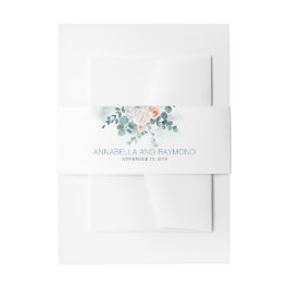 Faixa Decorativa Para Convite Casamento de Buquês Eucalyptus Floral e Greenery