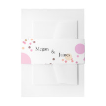 Casamento de círculos de confete rosa